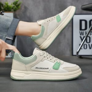 Spring Men's Breathable Canvas Shoes Korean Versatile Little White Shoes Thick Sole Sports Casual Board Shoes