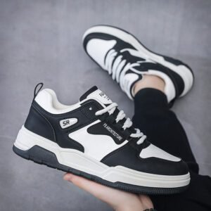 Spring men's shoes, low top board shoes, Korean version, trendy thick soles, high height men's casual and trendy shoes