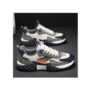 Spring new casual single shoes foreign trade flying woven breathable sports shoes lace-up men's shoes