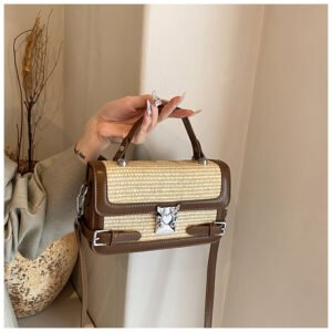 Square new trendy designer shoulder bag top handle handbags for women purses and bag