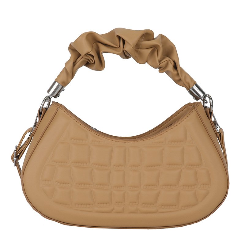 Summer 2023 new solid color fashion texture shoulder bag design handbag for women