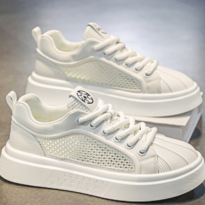 Summer Breathable Popular Fashion Design Skateboard Tennis Chunky Shoes PVC Sole Outdoor Walking Casual Sneakers