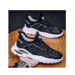 Summer mesh breathable running sneakers trend Student shoes Men's sneakers casual fly weave