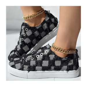Summer New Foreign Trade Women's Single Shoes with One Step Denim Beggar Shoes