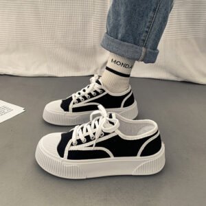 Thick-soled small white canvas new small casual shoes