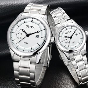 Top Brand Couple Watch Original watches for men and woman Waterproof calendar watch for couple Steel Wristwatches relogio