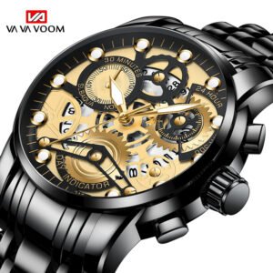 Top Brand Men Watch Fashion Quartz Watches for men Trend Hollow Quartz Watch men Student Clock Waterproof Luminous Wristwatches