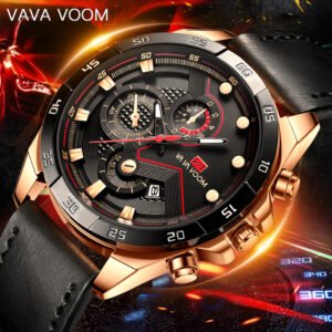 VAVA VOOM Top Brand Men Watch Luxury Waterproof Watches Men Date Male Clock Sports Quartz Watches Casual Wristwatches