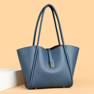 Vintage classic working bags large capacity soft PU leather handbags for women office lady shoulder bags