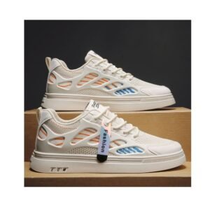 Walking Style Shoes Lace-up Skateboarding Shoes Flat Mesh Casual Sneakers for Sale