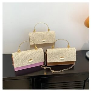 Wholesale Straw Women Fashion Handbags Quality Chain Shoulder Bag Women Fashion Designer Women Bags