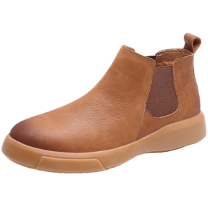 Winter Warm Thick Sole Ankle Men Chelsea Boots Shoes For Men Leather