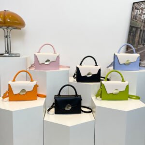 Women 2024 summer new trend Korean version color blocked splicing bag for women cheap simple shoulder bag