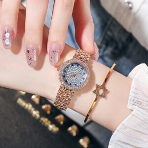 Women Bracelet Watches Diamond Gold Watch Ladies WristWatch Luxury Brand Rhinestone Women's Watches Female Relogio Feminino