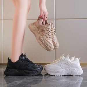 women versatile casual fashion vulcanized sneakers breathable exercise walking running spring flat shoes