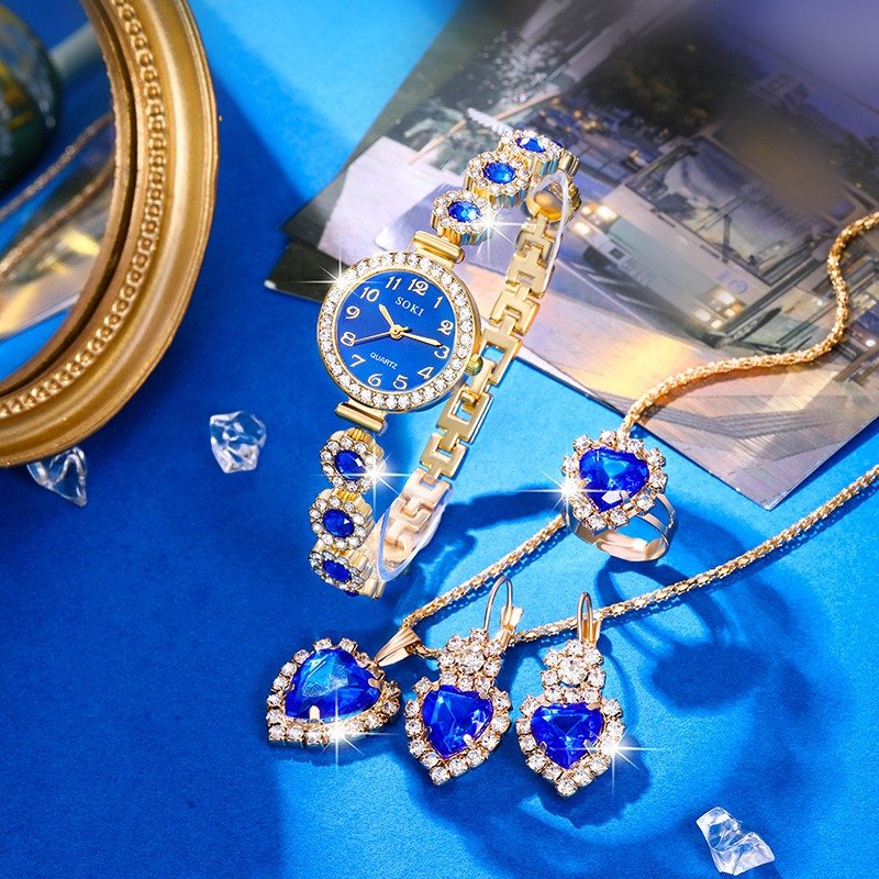 Women Watch Bracelet Set Female watches Jewelry Sets Quartz Watches for women Gifts For Valentine wristwatches Reloj de mujer