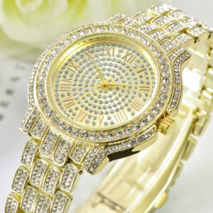 Women's Luxury Rhinestone Watches Lady Dress Women watch Bling Diamond Bracelet ladies Crystal Band Quartz Jewelry Wristwatches