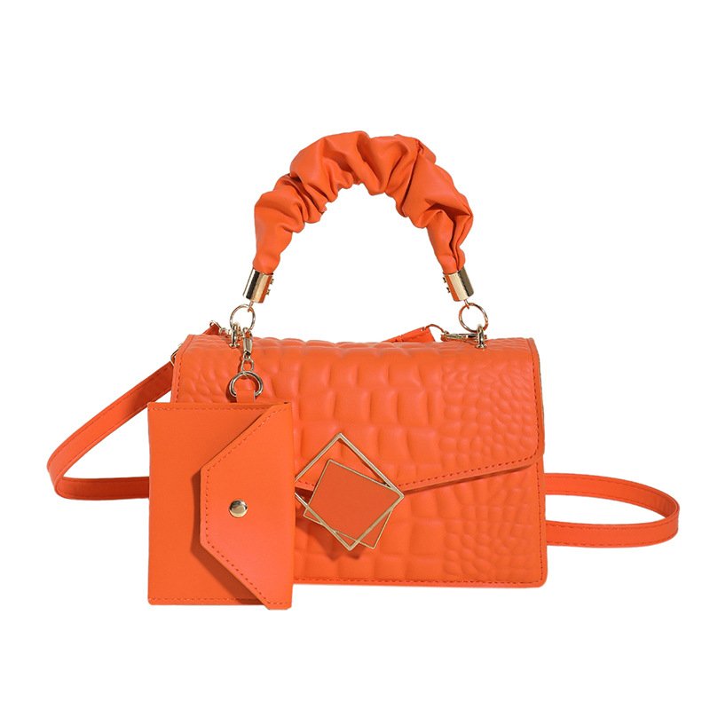 Women's spring and summer 2024 new shoulder cross-body small square bag alligator fashion bags for women