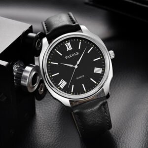 YAZOLE Watches Men 30M Waterproof Quartz Watch For Men Fashion Leather Strap Sport Male Clock Reloj Hombre Montre Homme