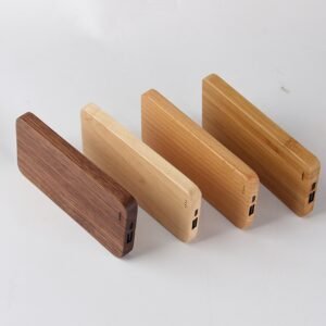 Custom wood power bank 4000mAh with laser engraving logo
