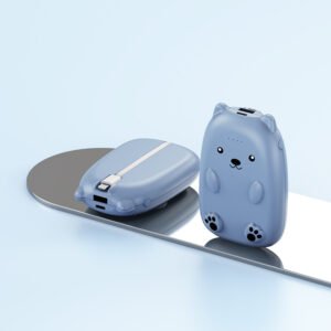 Cute Cartoon Bear Series Built-in Cable Power Bank 10000mAh
