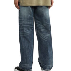 High quality Men's Trousers Oversized Wide Leg Flared Denim Vintage Loose Stylish Pants Baggy Jeans