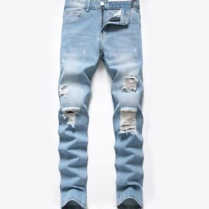 New fashion pantalones de hombre jeans denim pants ripped trousers pencil pants patch mens skinny jeans