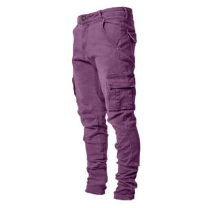 OEM High Street Slim Fit Jeans Men Ripped Jeans for Men Light PurpleJeans Men