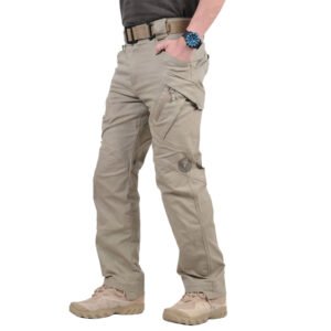 Outdoor multi-pocket travel wear resistant pants Loose waterproof fishing climbing men's cargo pants